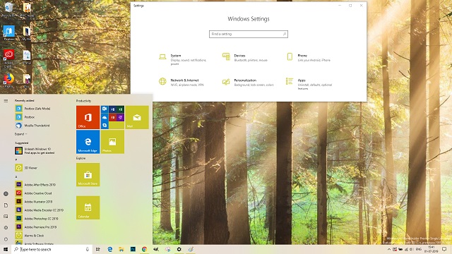 Chủ đề Forest Windows 10
